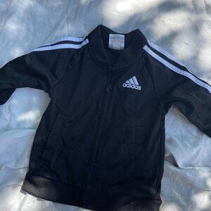 2T Adidas Black Zip Up Jacket